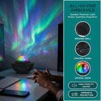 Projecteur Galaxie LED Multicolore Bluetooth – photo 6
