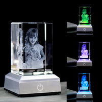 Cube Cristal Photo Personnalisable Gravé – photo 4