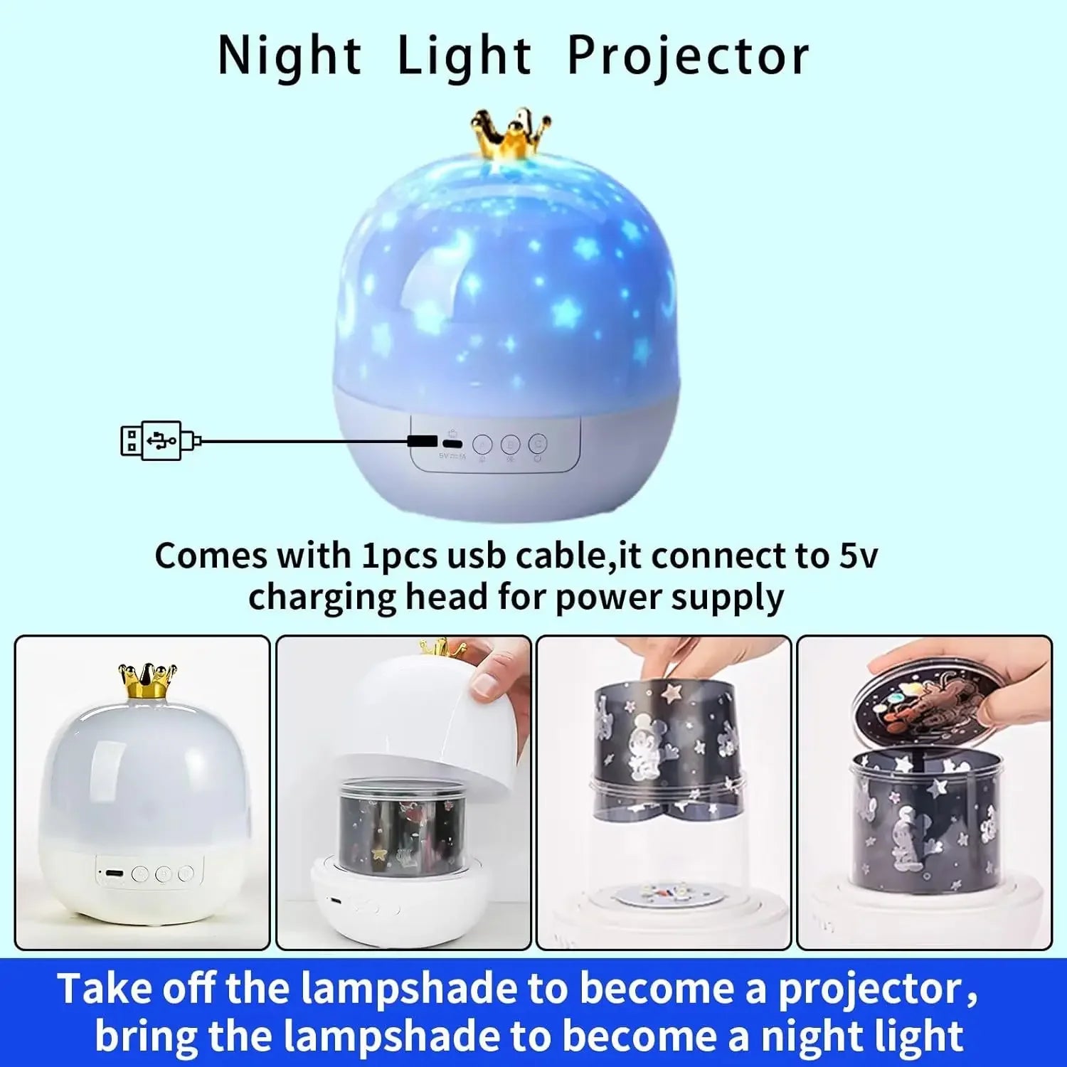 Projecteur Galaxie Pro Starry Sky 360° Premium – photo 8