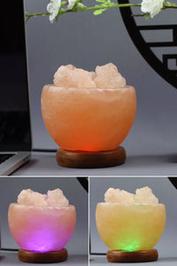 Lampe Sel Colorée 100% Naturelle Sculptée – photo 11