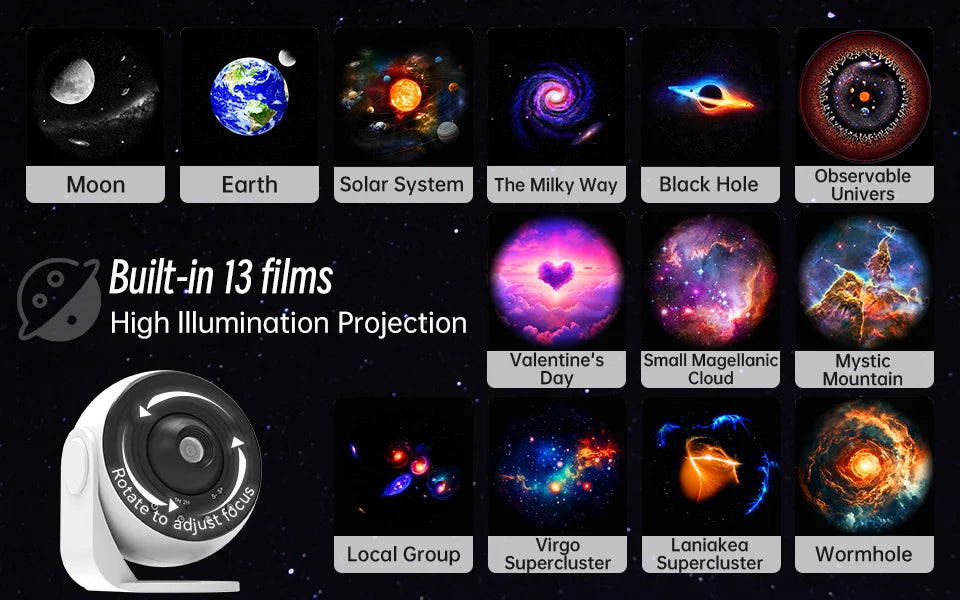 Projecteur Galaxie Pro Starry Sky 360° – photo 8