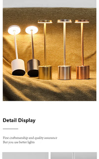 Lampe Tactile Sans Fil Bureau 3 Couleurs Rechargeable – photo 8