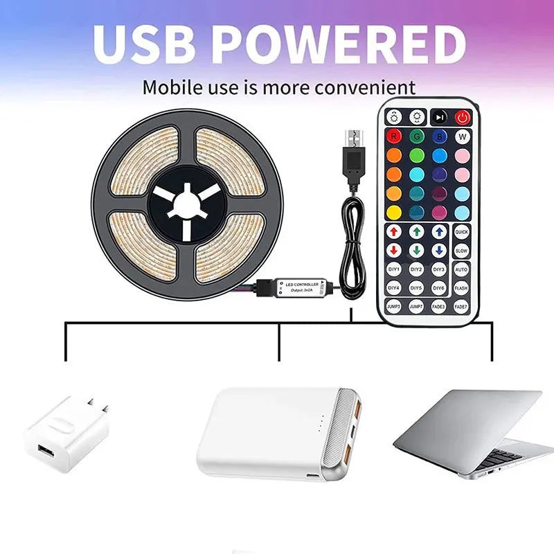 Ruban LED RGB 12LEDs Télécommande – photo 8