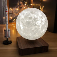 Lampe Lune Lévitation Base Bois 3D – photo 13
