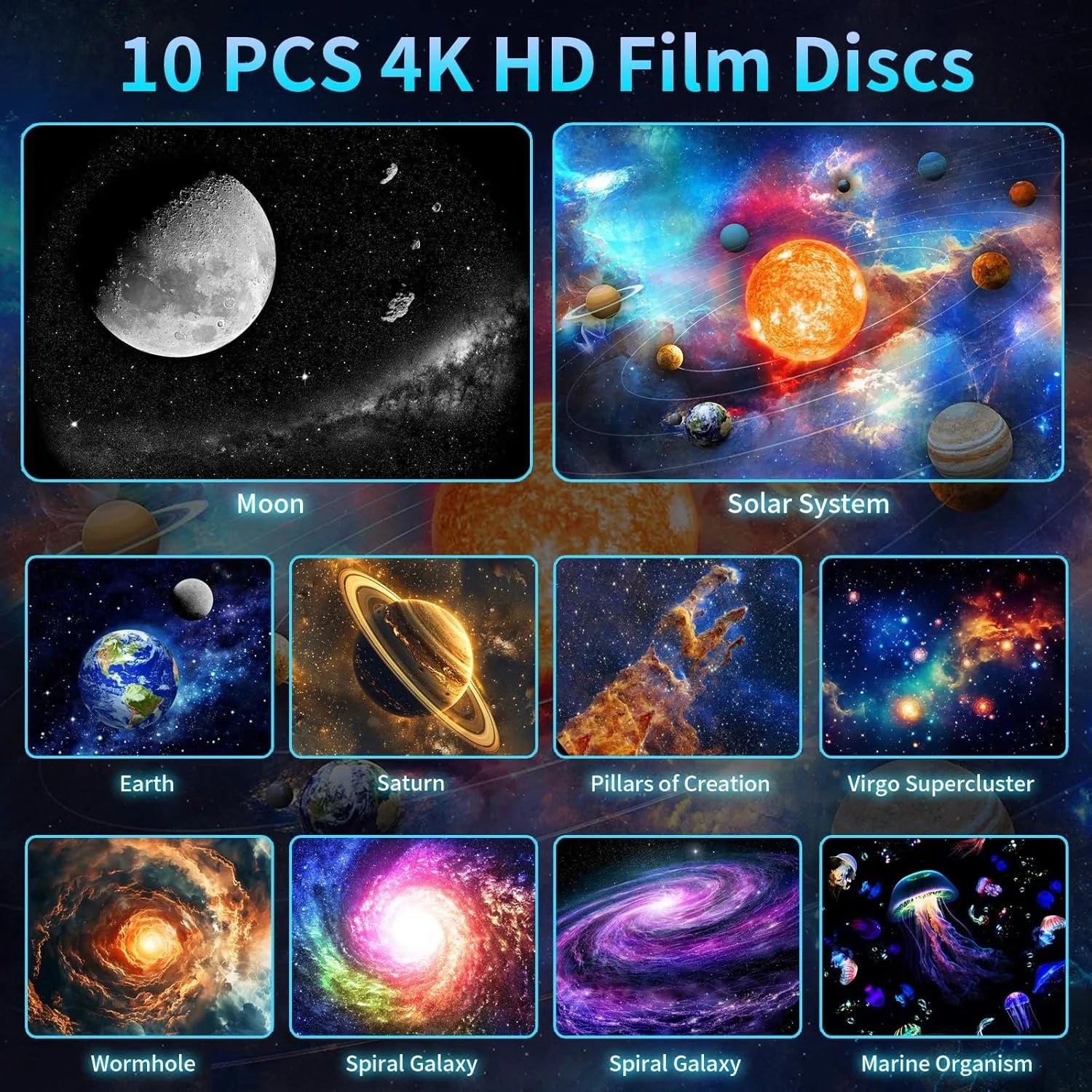 Projecteur Galaxie 10 Disques Planétarium – photo 7