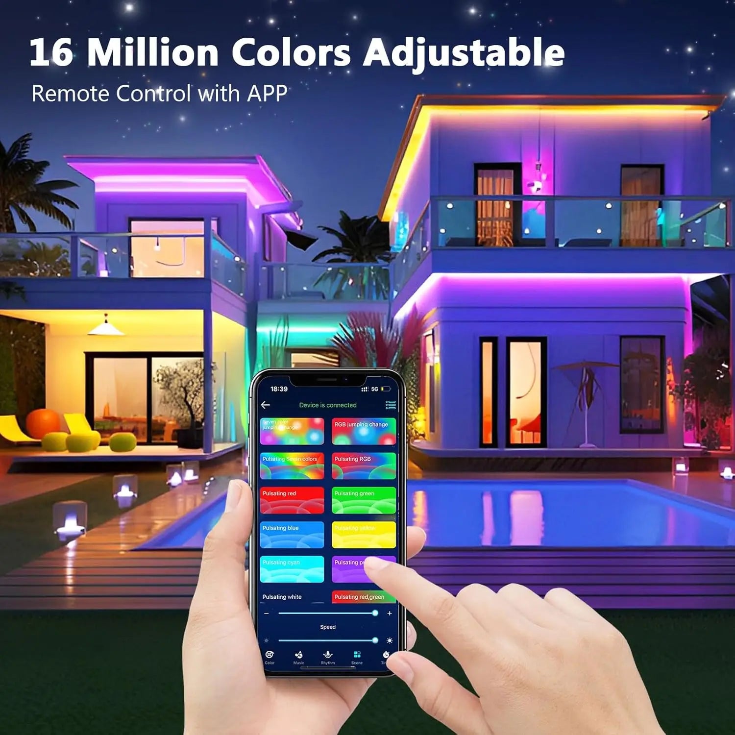 Ruban LED RGB App Bluetooth Sync Musique Télécommande – photo 8