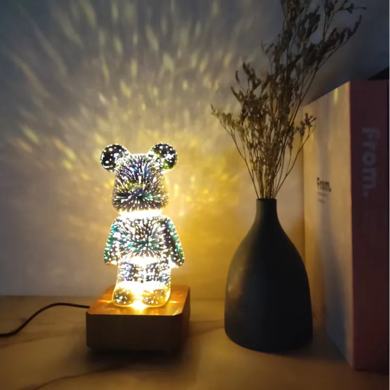 Lampe Ours 3D Acrylique Cadeau – photo 4