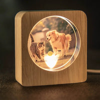 Lampe Cristal Photo Personnalisable 3D
