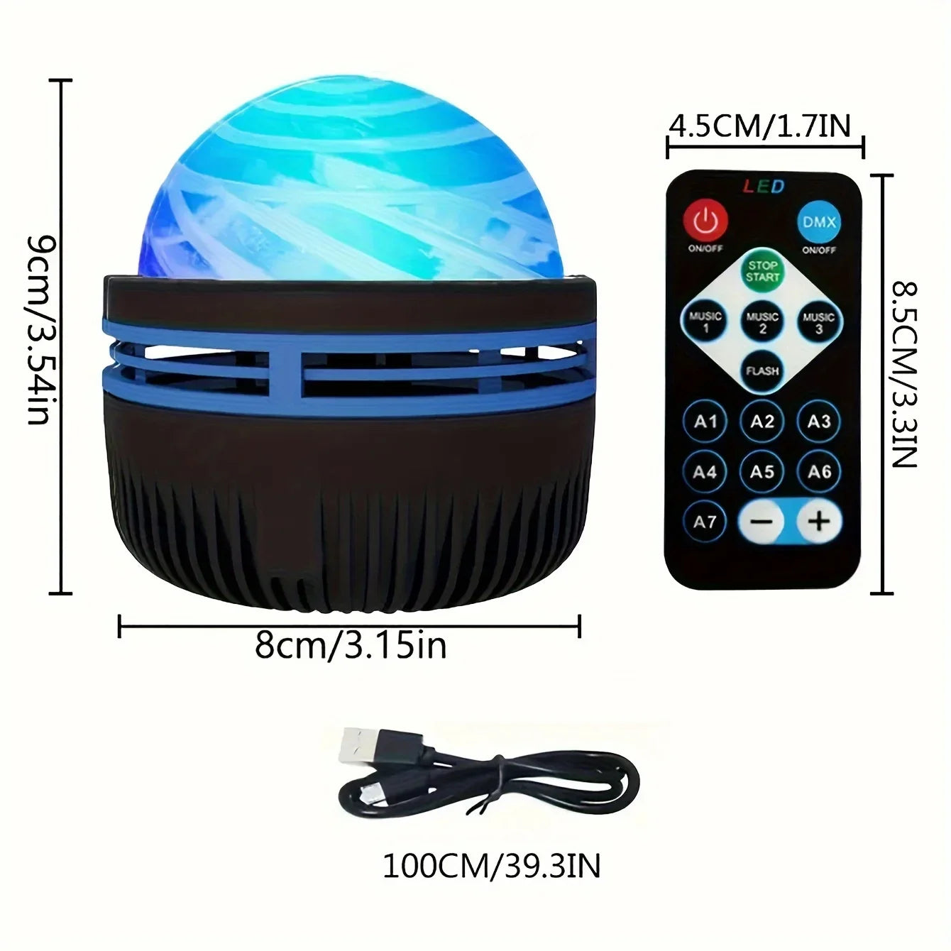 Projecteur Aurore Étoiles Multi-Styles – photo 8