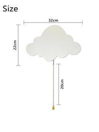 Veilleuse Murale Nuage Enfant — Lampe Design Bois LED pour Chambre Bébé – photo 4