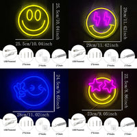Néon LED Smile Face Mural – photo 6