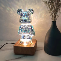 Lampe Ours 3D Acrylique Cadeau – photo 6