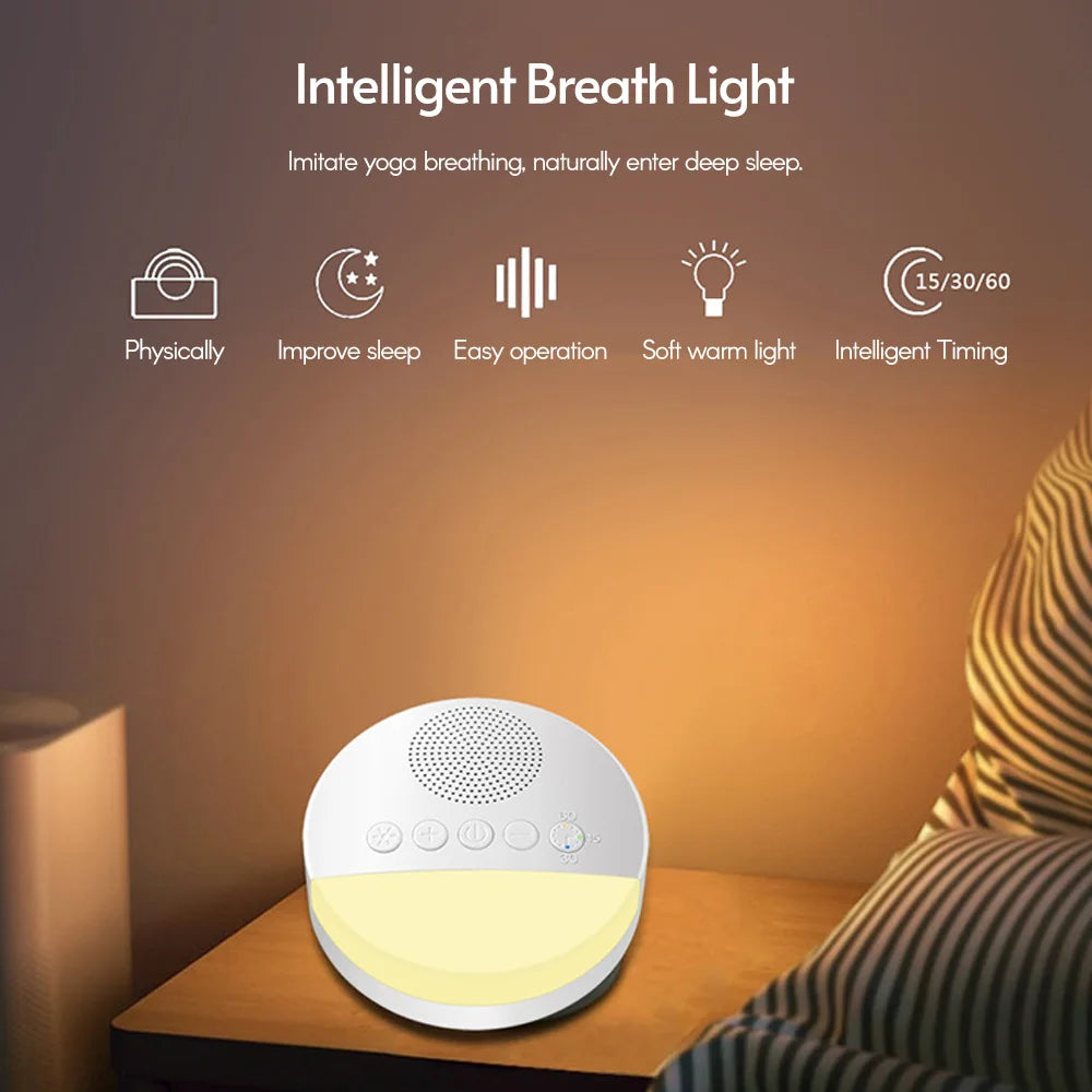 Veilleuse Bruit Blanc Bébé Rechargeable avec Timer — Machine à Sons Apaisants – photo 4