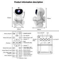 Projecteur Galaxie Astronaute Bluetooth - vue 5