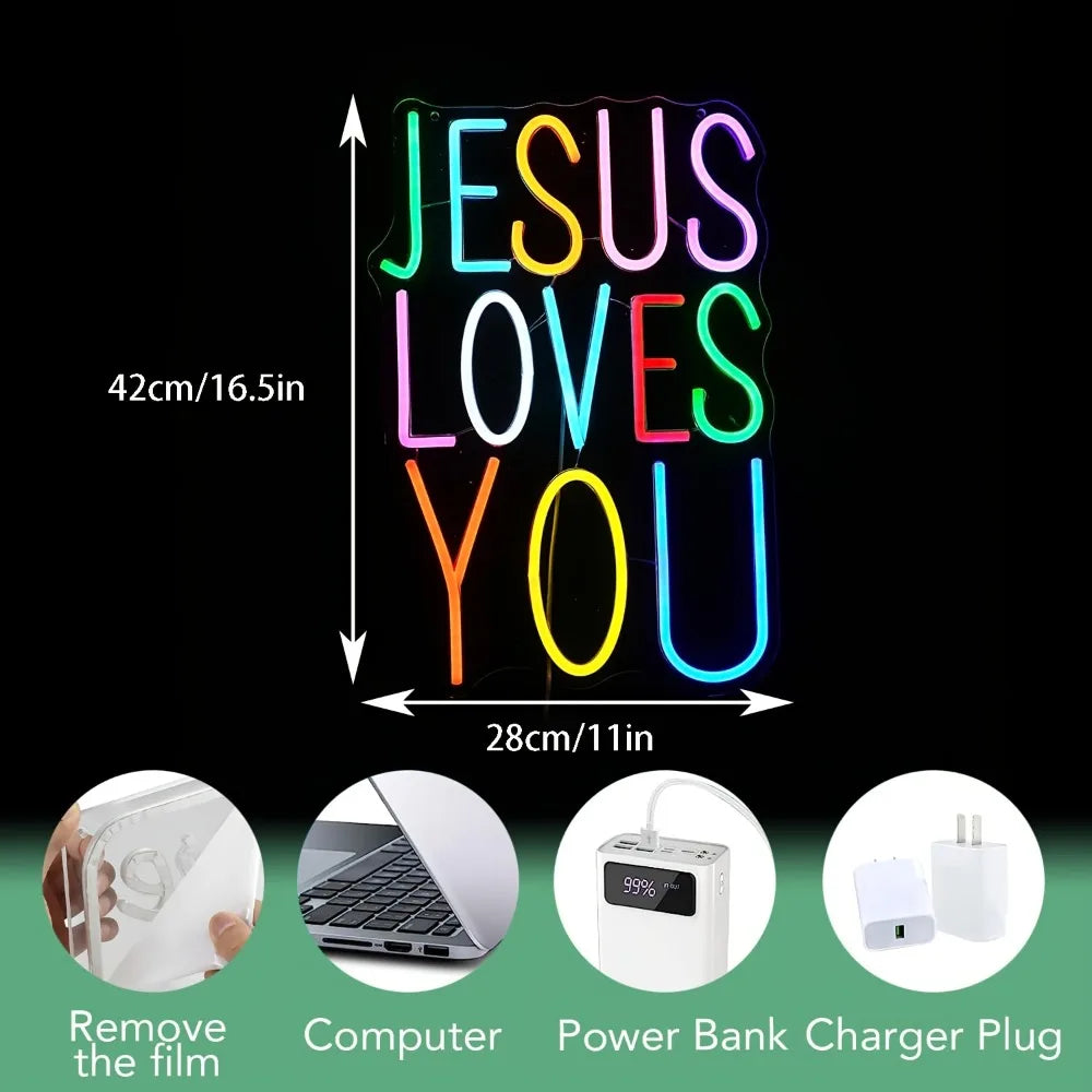Néon LED « Loves You » Mural – photo 9