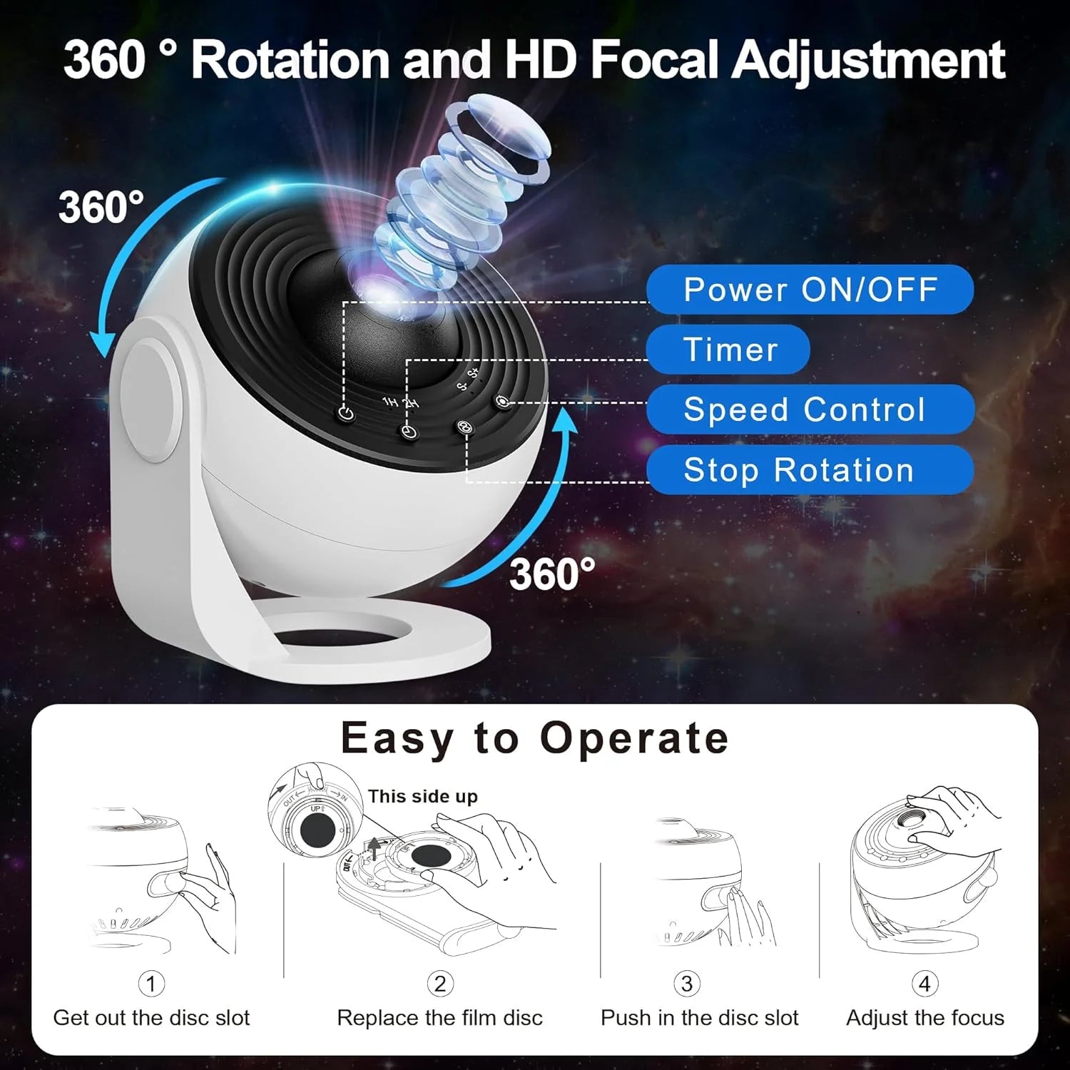 Projecteur Galaxie - vue 5