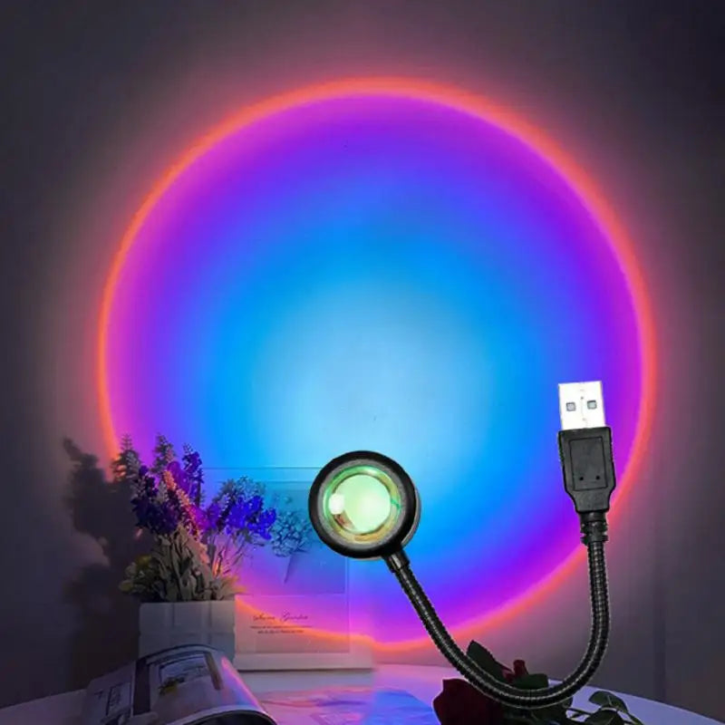 Lampe Sunset Rotatif Multi-Angles RGB – photo 21