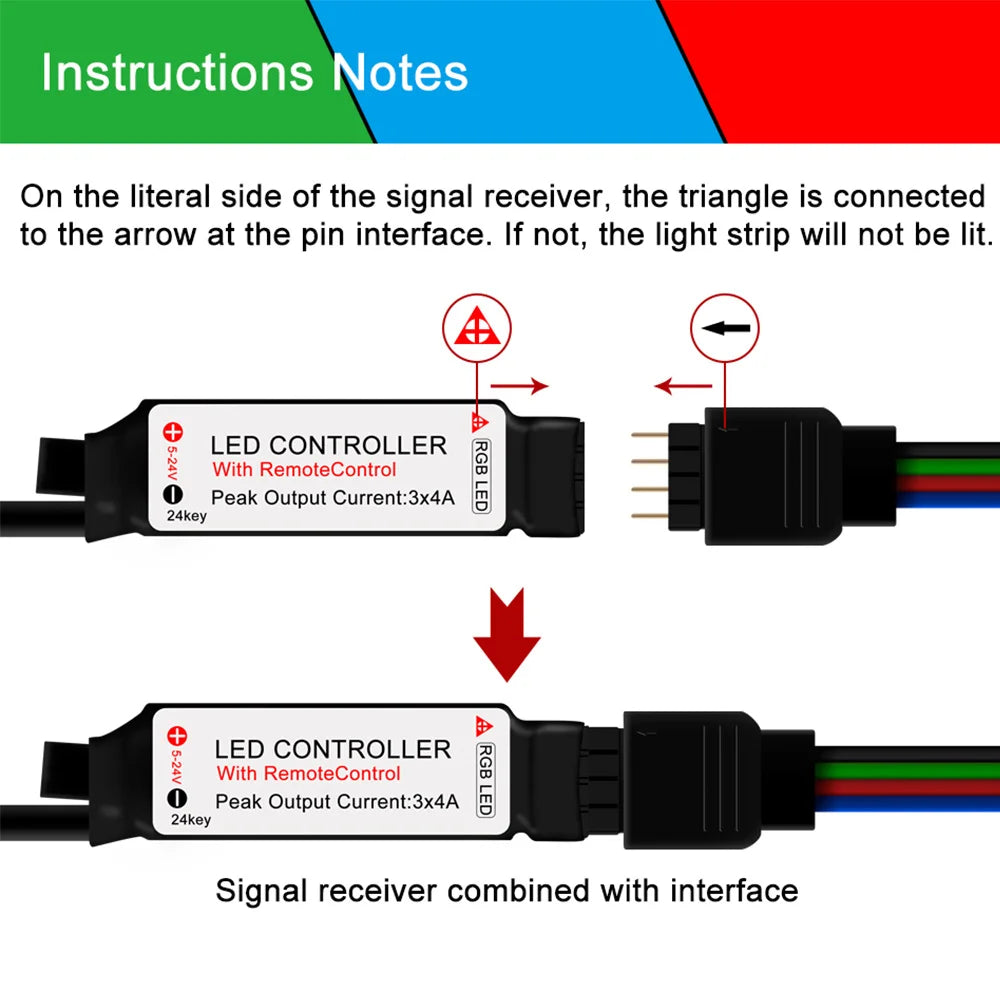 Ruban LED RGB 12LEDs Télécommande – photo 14