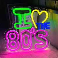 Néon LED Rétro 80s Mural – photo 5