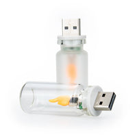 Lunaria Bougie LED Flamme Vacillante - bougie LED - sans fumée - décoration intérieur LED