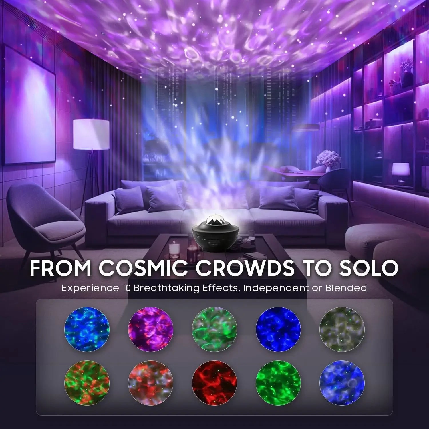 Projecteur Galaxie Pro Starry Sky 360° Bluetooth – photo 12