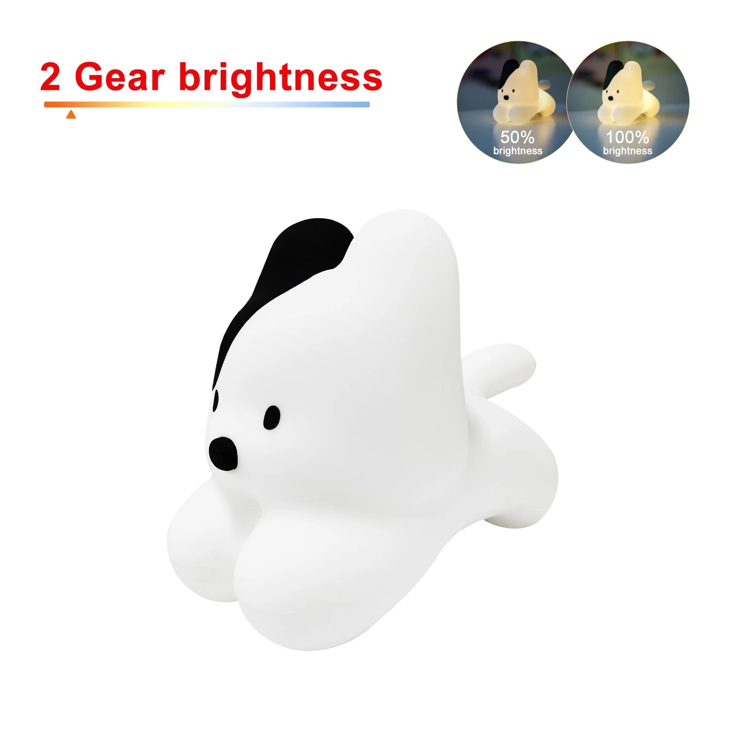 Veilleuse Silicone Chat Rechargeable — 7 Couleurs LED, Capteur Tactile, Enfant Bébé – photo 8
