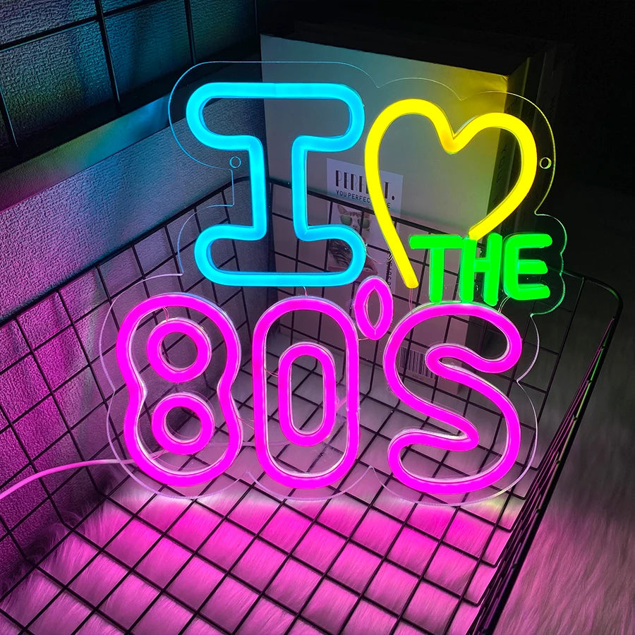 Néon LED Rétro 80s Mural – photo 4