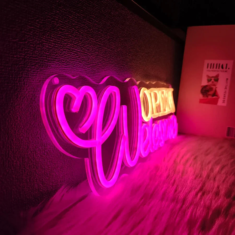 Néon LED « Open » Mural Double Face – photo 4