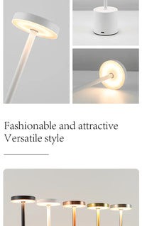 Lampe Tactile Sans Fil Bureau 3 Couleurs Rechargeable – photo 9