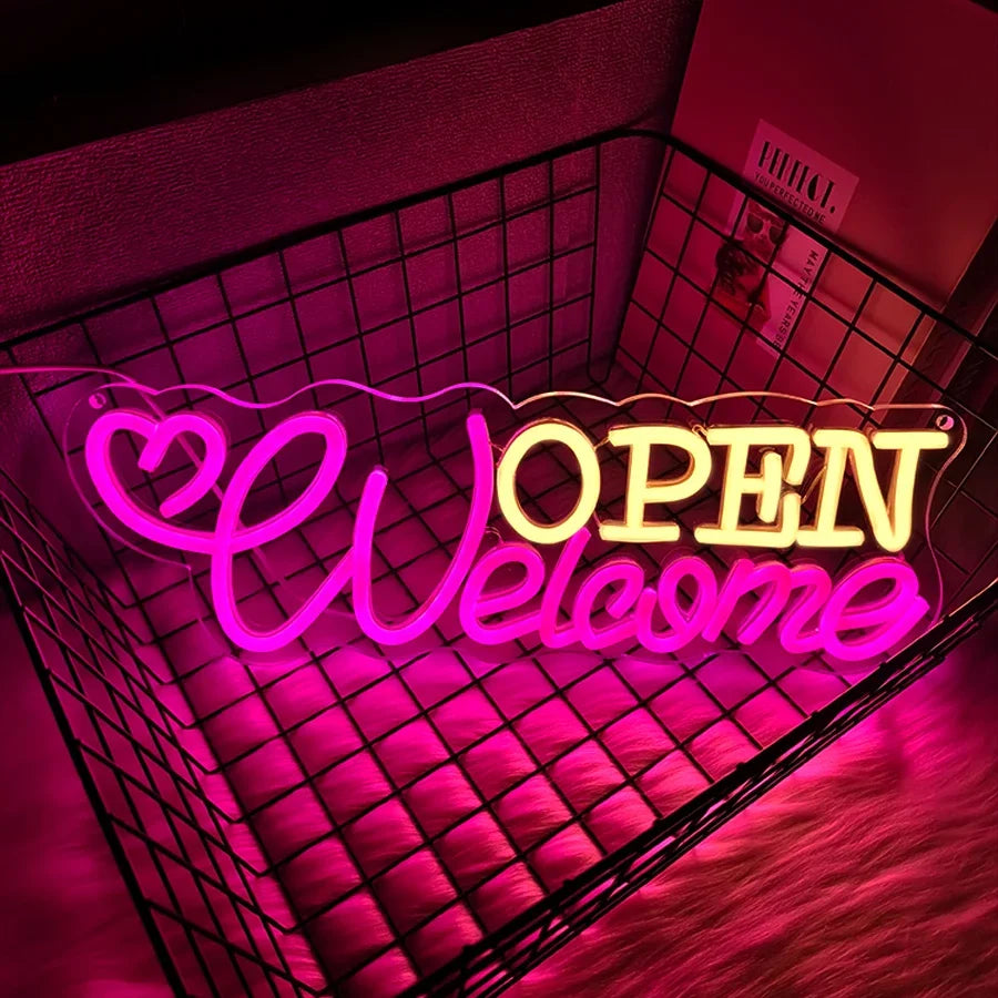 Néon LED « Open » Mural Double Face – photo 6