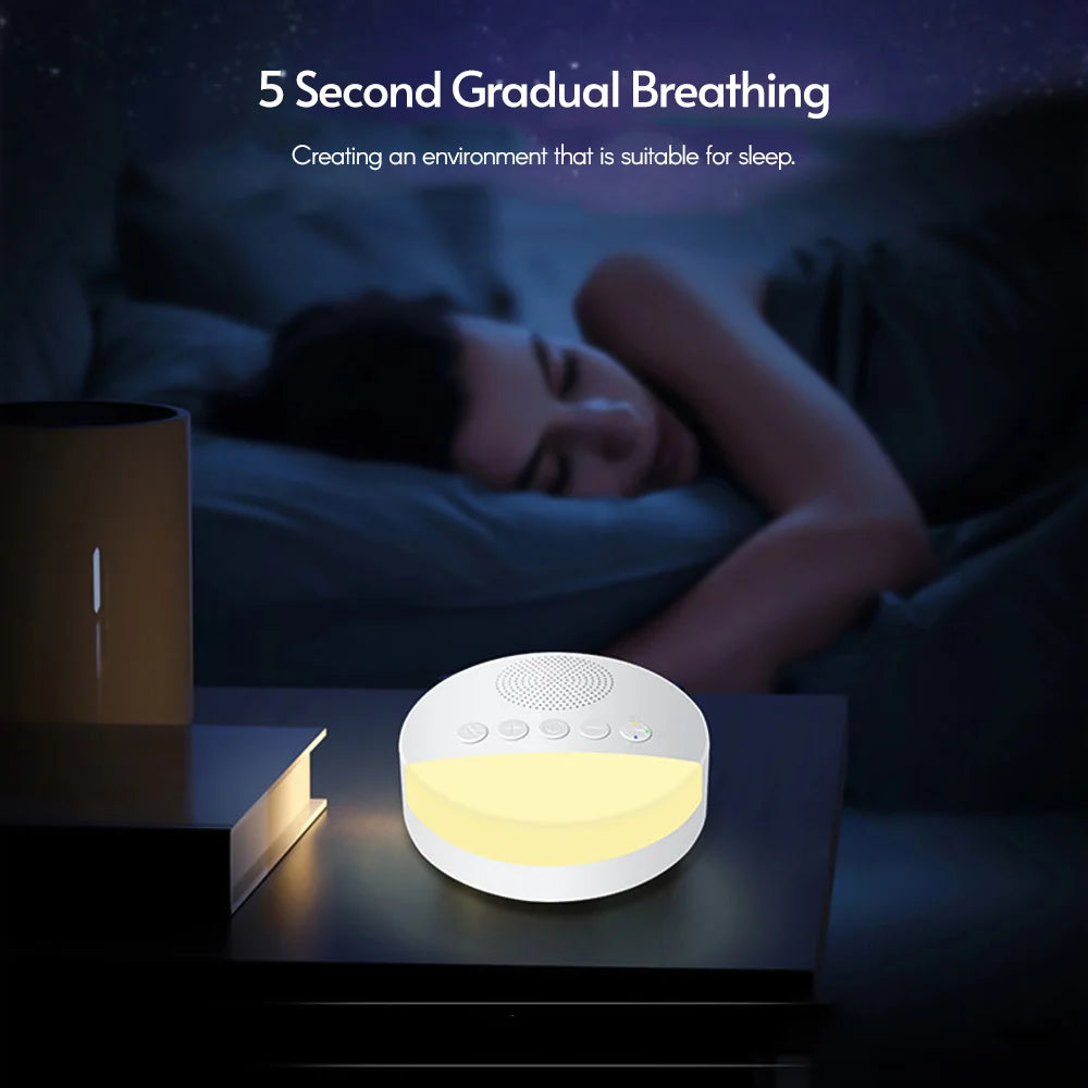 Veilleuse Bruit Blanc Bébé Rechargeable avec Timer — Machine à Sons Apaisants – photo 5