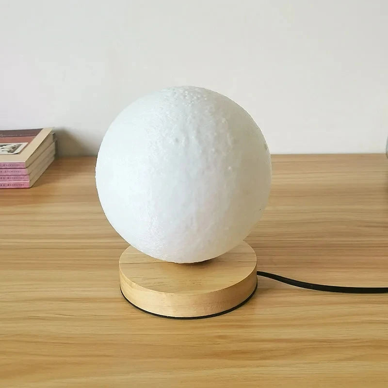 Lunaria Lampe Lune de Table Étude Bureau - lampe lune 3D - cratères lunaires - décoration intérieur LED