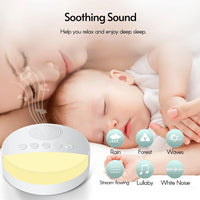 Veilleuse Bruit Blanc Bébé Rechargeable avec Timer — Machine à Sons Apaisants – photo 3