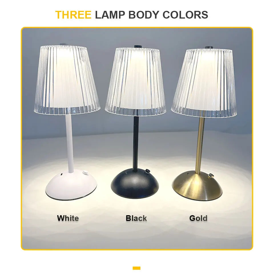 Lampe Tactile Nordique Rechargeable Chevet – photo 8