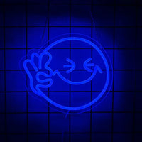 Néon LED Smile Face Mural – photo 13
