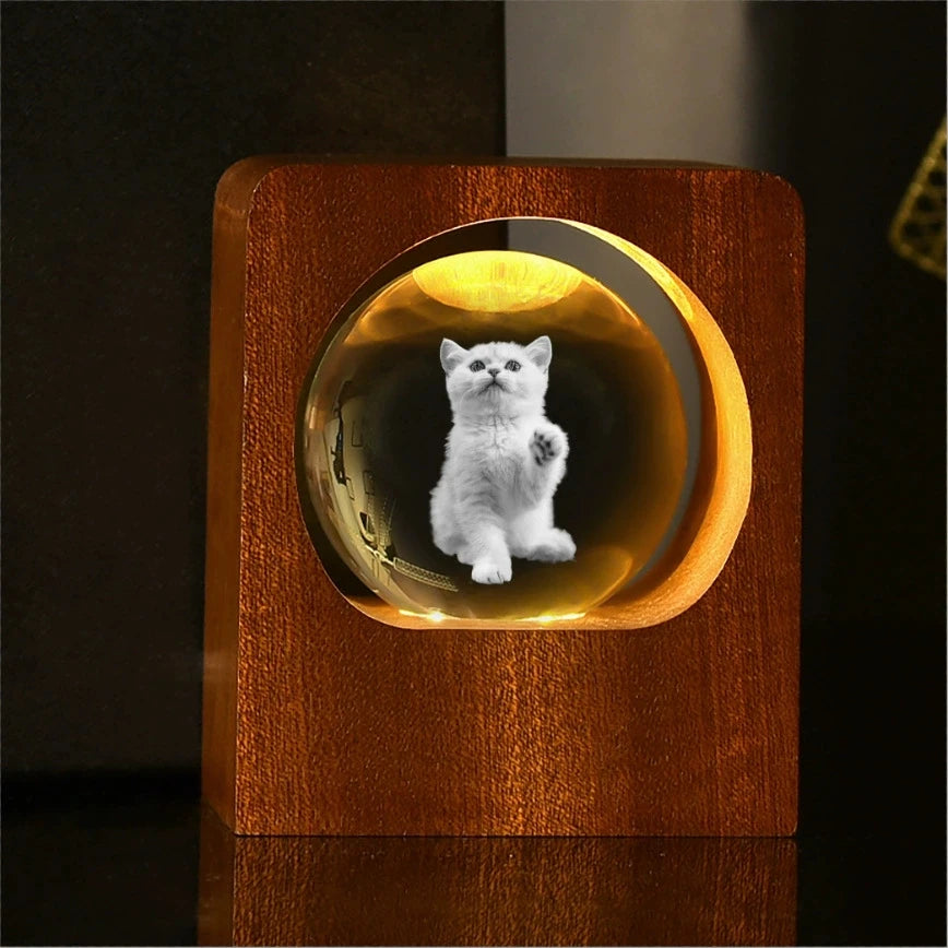 Lampe Cristal Photo Personnalisable 3D – photo 2
