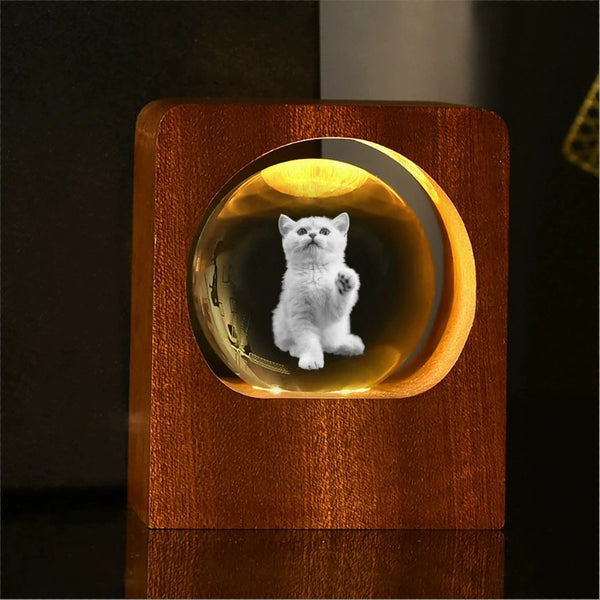 Lampe Cristal Photo Personnalisable 3D – photo 2