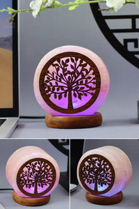 Lampe Sel Colorée 100% Naturelle Sculptée – photo 9