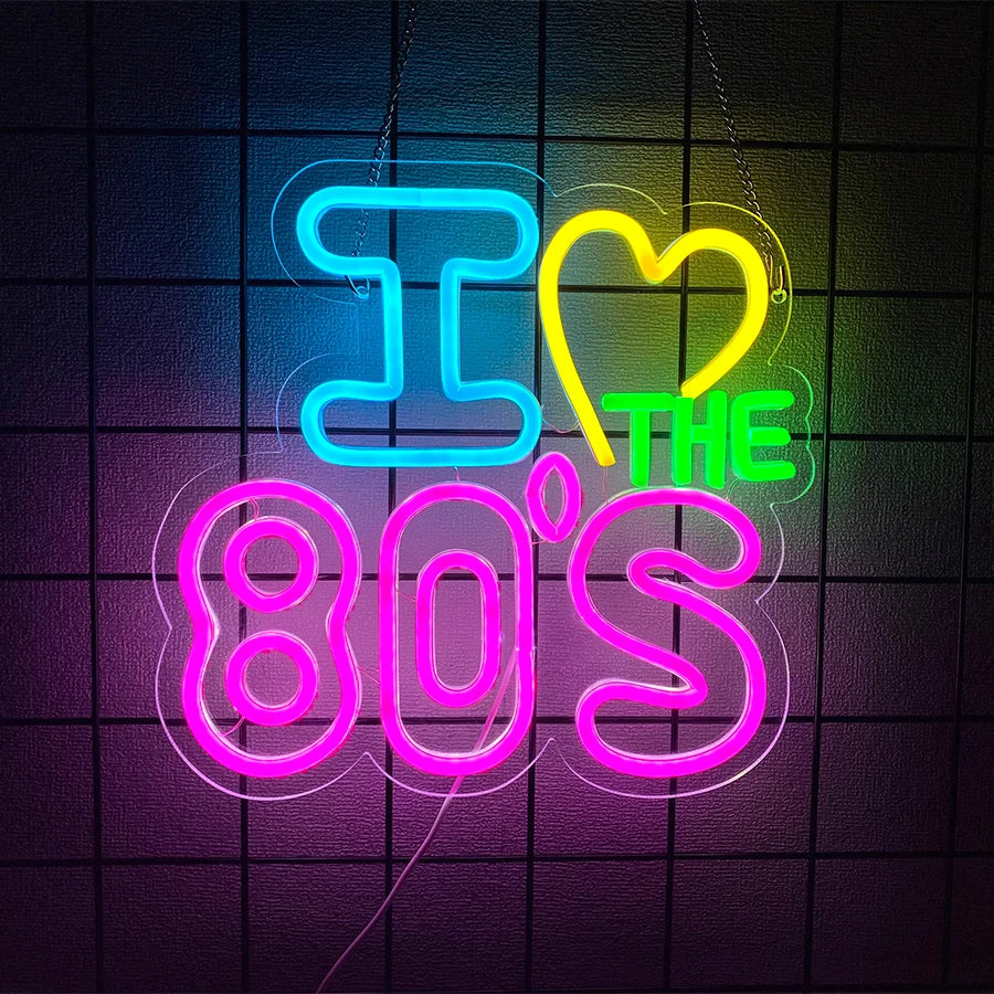 Néon LED Rétro 80s Mural – photo 13
