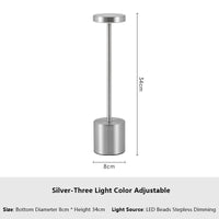 Lampe Tactile Sans Fil Bureau 3 Couleurs Rechargeable – photo 18