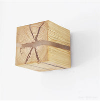 Cube LED Bois Résine Murale – photo 14