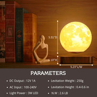 Lampe Lune Lévitation 3 Couleurs Magnétique – photo 7