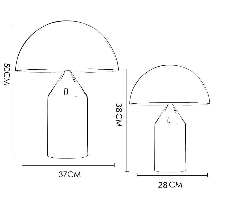 Lampe Champignon LED Nordique Mini Grand Modèle – photo 8