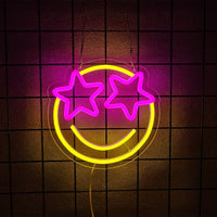 Néon LED Smile Face Mural – photo 14