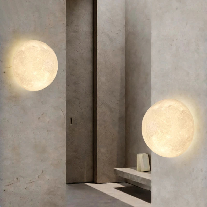Lampe Lune Murale Semi-Circulaire Nordique | LUNARIA