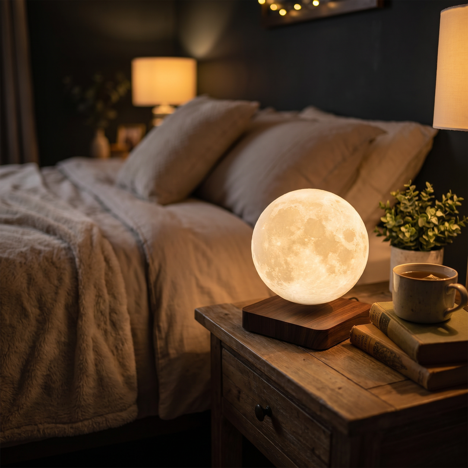 Lampe Lune Lévitation 3 Couleurs Magnétique – photo 2