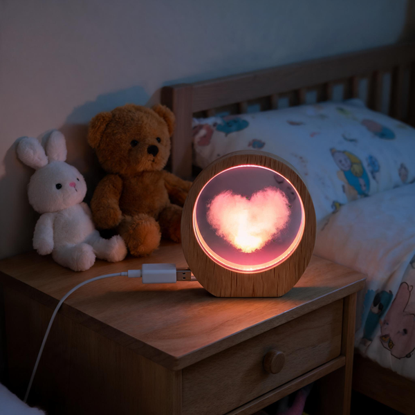 Lunaria Lampe LED Ambiance Enfants - lampe led ambiance enfants en situation dans une chambre - ambiance lumineux