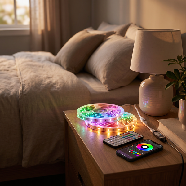 Ruban LED RGB App Bluetooth Sync Musique USB – photo 2