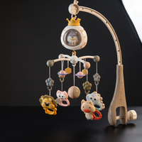 Mobile Bébé Projecteur Musical avec Veilleuse — Carrousel Lit Bébé, Rotation 360°