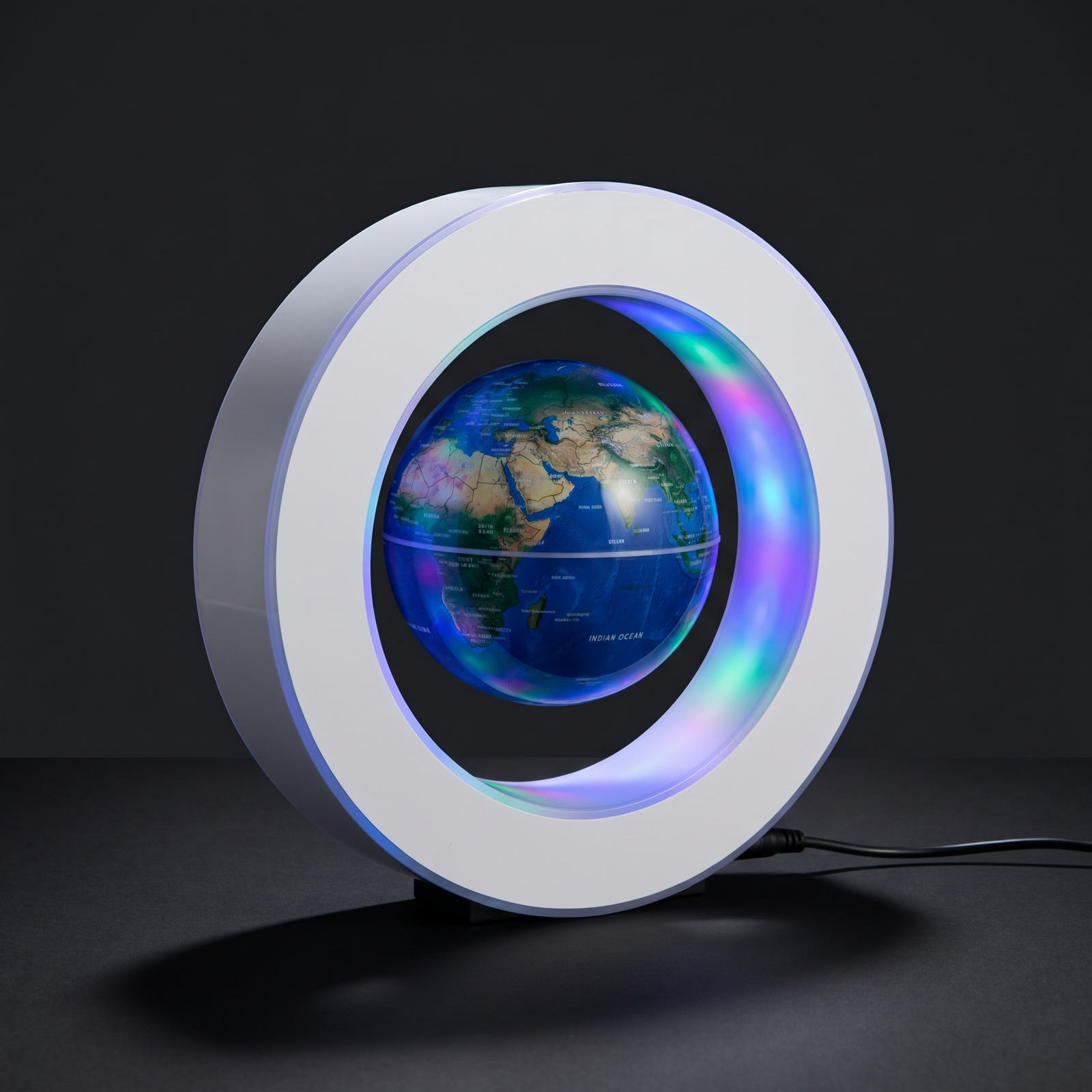 Globe Lévitation Carte du Monde LED Premium – photo 3